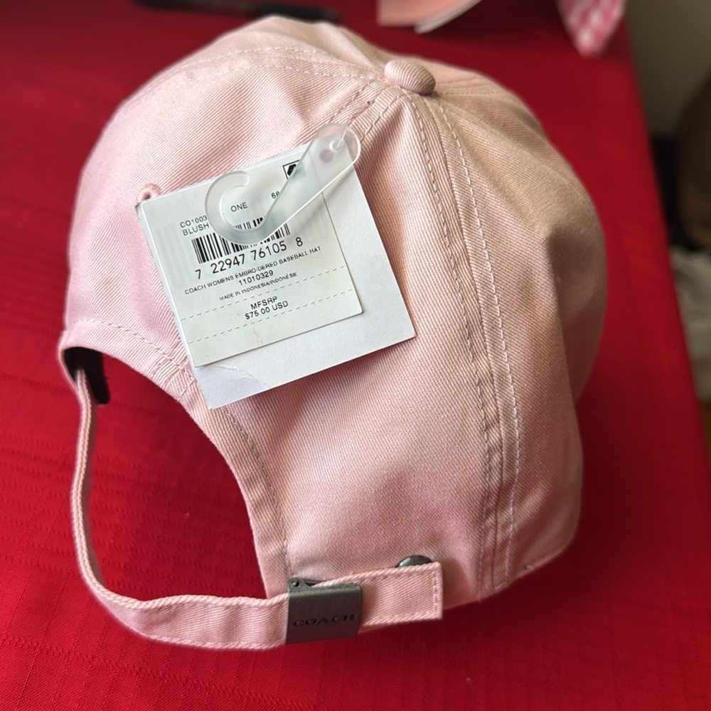 Coach Pink Baseball Cap - Picture 2 of 3